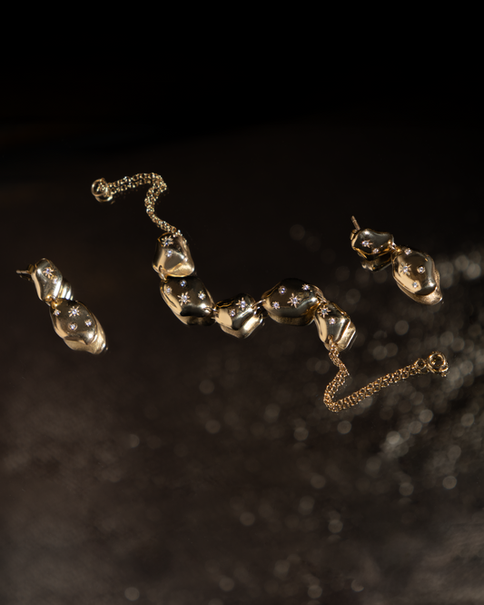 Lusine Bracelet in silver, handcrafted in Armenia by Nayiri Jewelry
