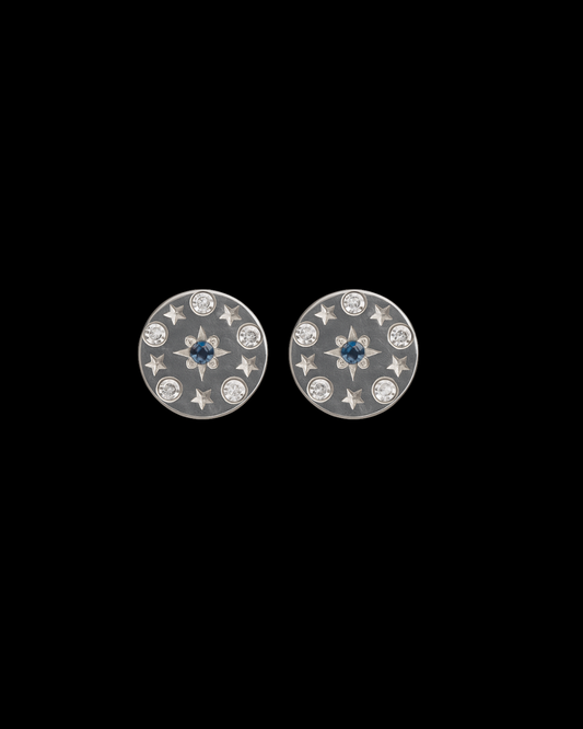 Aurora Earrings in 14k solid gold or silver, handcrafted in Armenia by Nayiri Jewelry