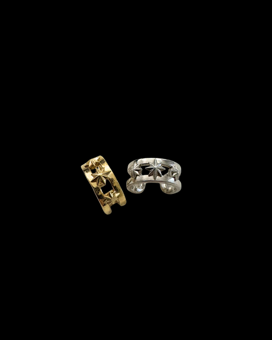 Tara Earcuff in 14k solid gold or silver, handcrafted in Armenia by Nayiri Jewelry