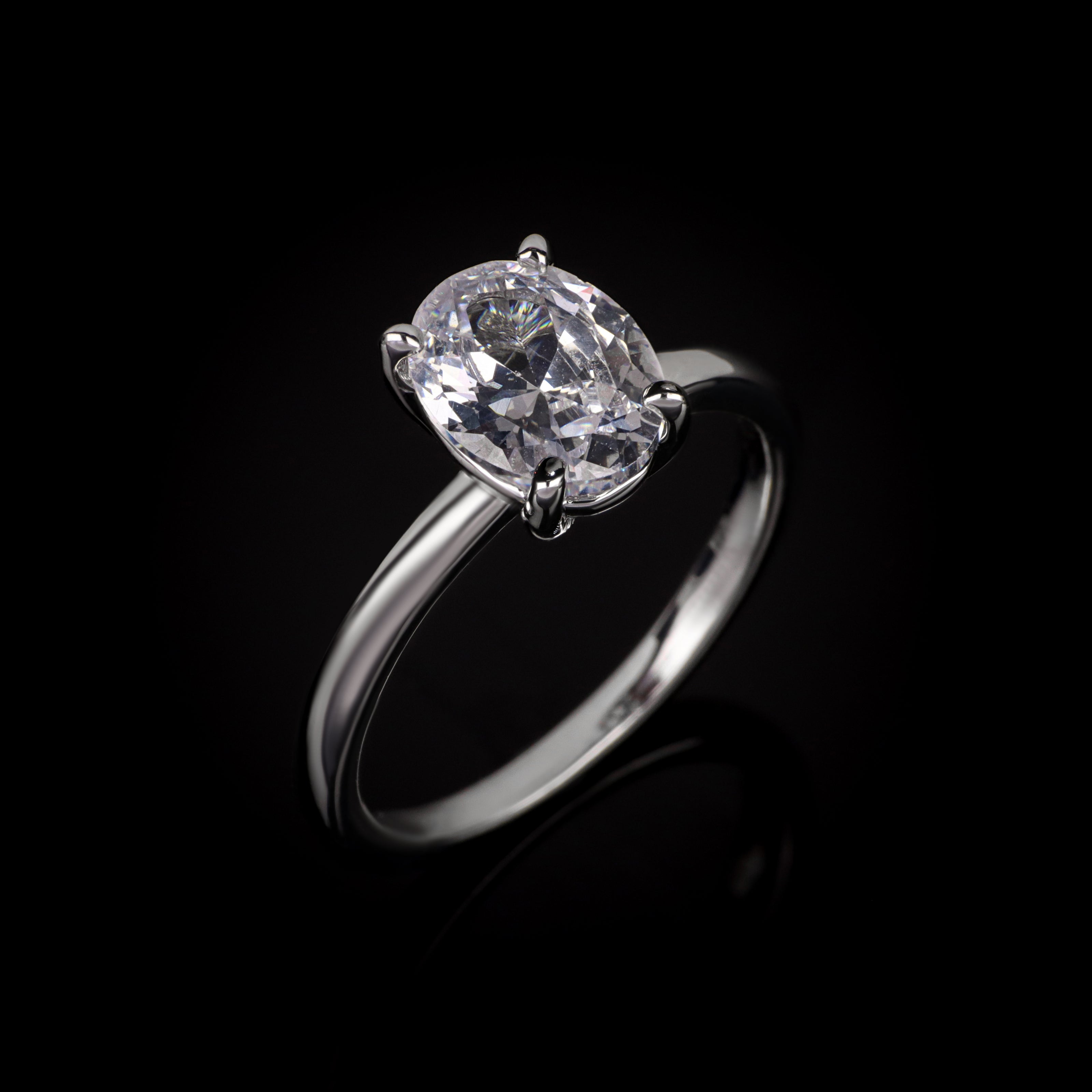 Lea Engagement Ring in 14k solid gold, handcrafted in Armenia by Nayiri Jewelry
