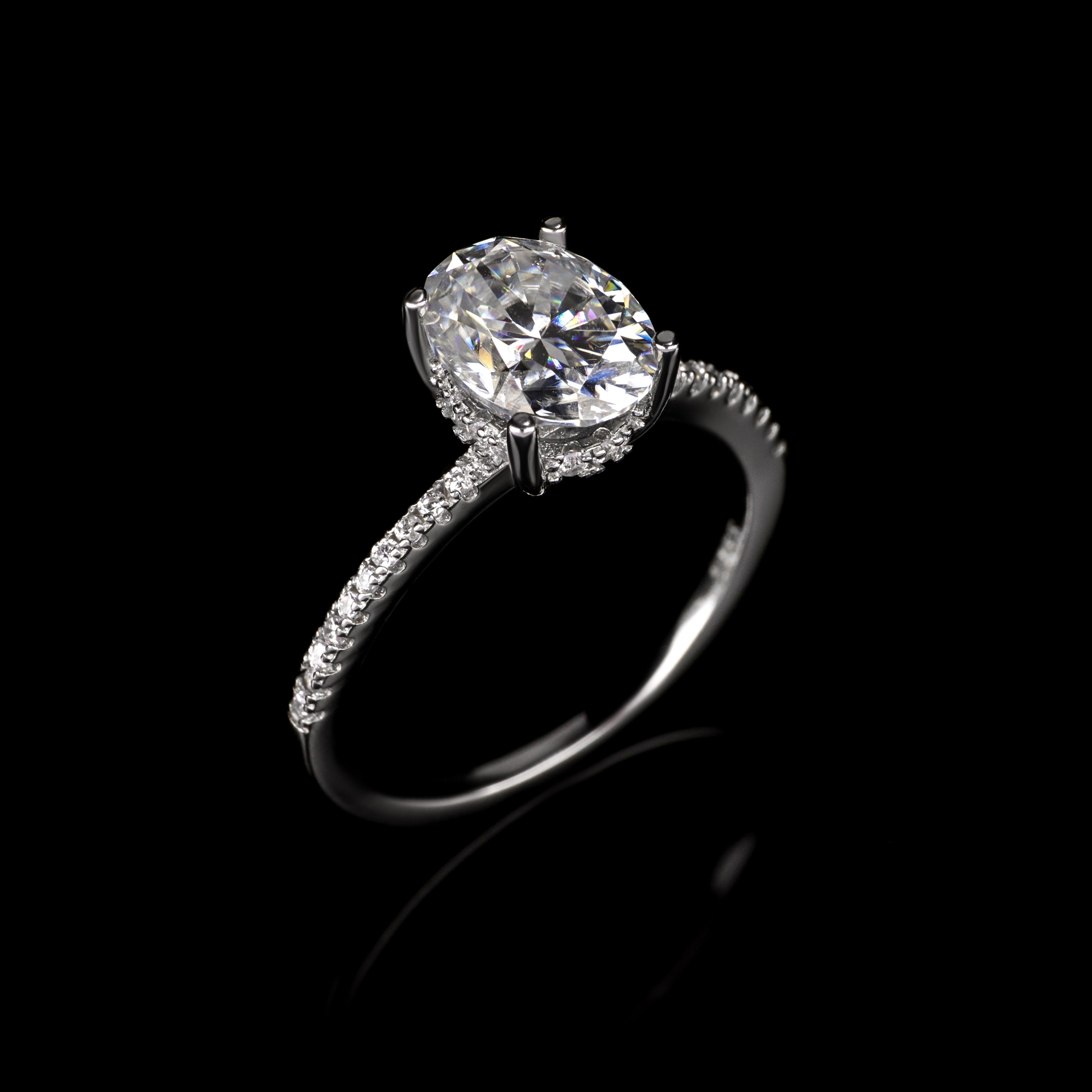 Nelli Engagement Ring in 14k solid gold, handcrafted in Armenia by Nayiri Jewelry