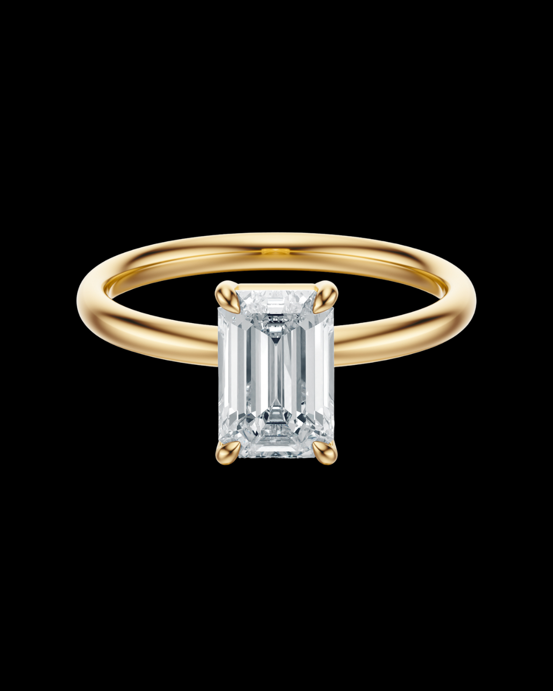 Lori Engagement Ring in 14k solid gold, handcrafted in Armenia by Nayiri Jewelry