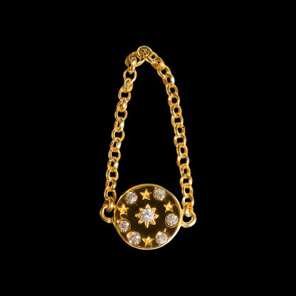 Aurora Ring in 14k solid gold, handcrafted in Armenia by Nayiri Jewelry